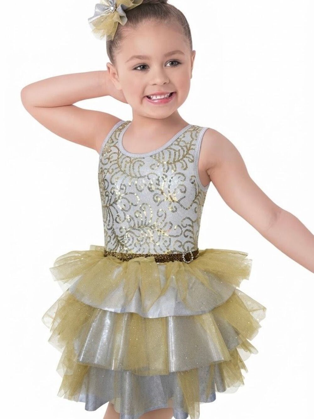 Revolution Dancewear Ballet Jazz Performance Dress Tutu Costume Size SC Small 6/
